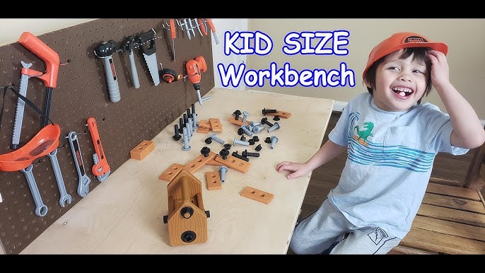 Black+Decker Kids Workbench - Power Tools Workshop - Build Your Own Toy  Tool Box – 75 Realistic Toy Tools and Accessories [ Exclusive] 38 x