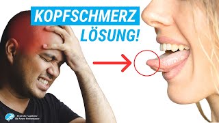 Kopf- und Nackenschmerzen ganz einfach mit der Zunge lösen!