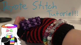 (EXTREMELY BEGINNER FRIENDLY) Peyote Kandi cuff stitch tutorial!!
