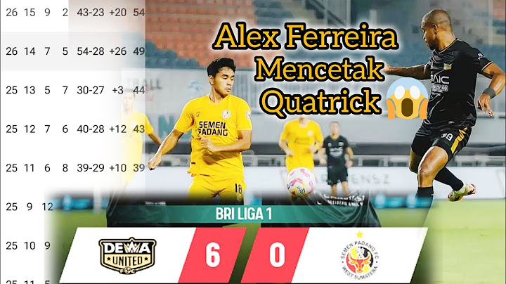 Dewa United Vs Semen Padang !! Alex Ferreira Memecahkan Rekor mencetak Quatrick / 4 Gol