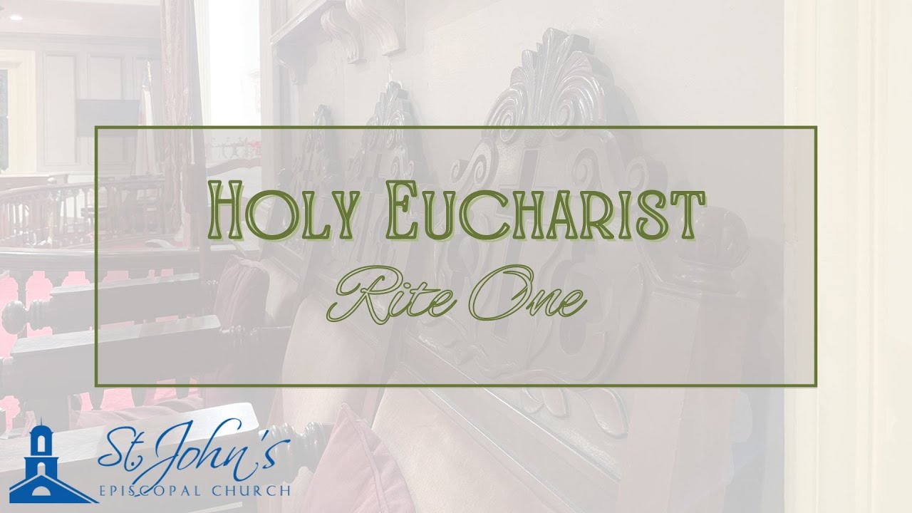 Rite One Holy Eucharist 8:00AM | 6 October 2024 - YouTube
