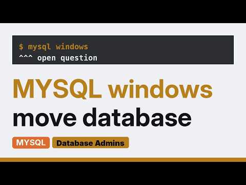 Move Mysql database from Windows Xampp to Linux MySql Server