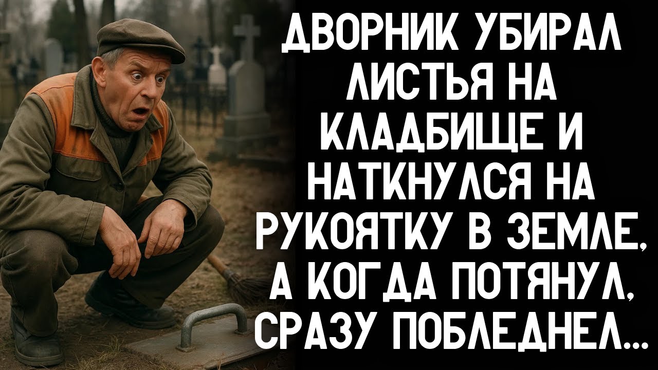 Дворник убирал листья на кладбище и наткнулся на рукоятку в земле, а когда потянул, побледнел...