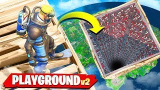 *NEW* DEATH DROPPER GAMEMODE in FORTNITE! (PLAYGROUND MODE V2)