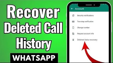 How to Recover Deleted Call History on WhatsApp Without Backup in 2023 (Easy Solution)
