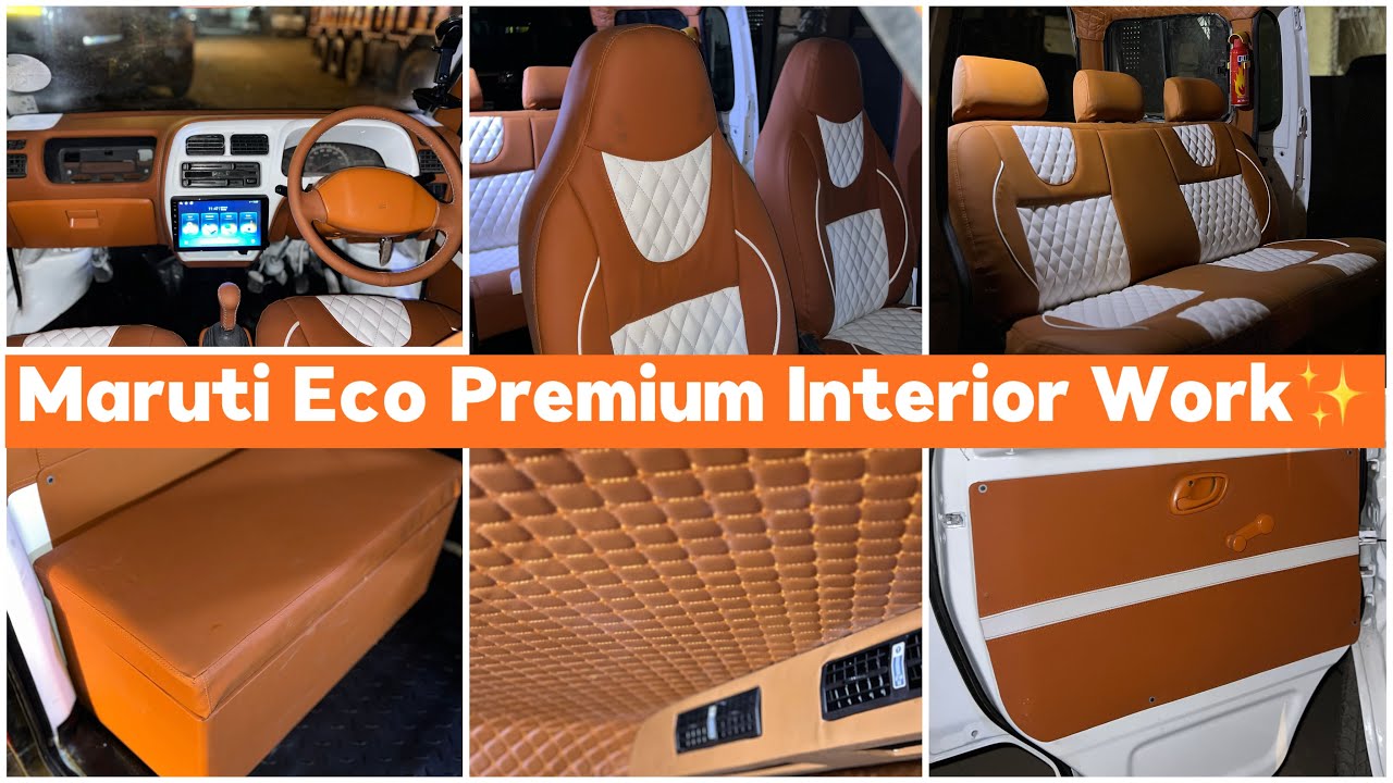 Maruti Eco modified with PREMIUM TAN LEATHER WORK & Customized Ac blower by Suri Motors Vashi