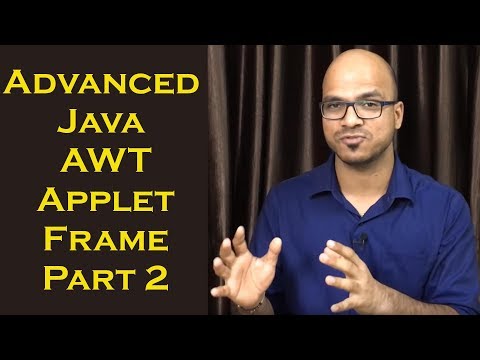 Advanced Java AWT Applet Frame Part 2