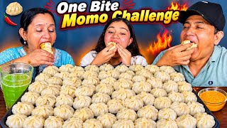 ONE BITE MOMO CHALLENGE ll VIRAL GAME @BudaBudiVlogs @MeroNepaliKitchen  screenshot 3