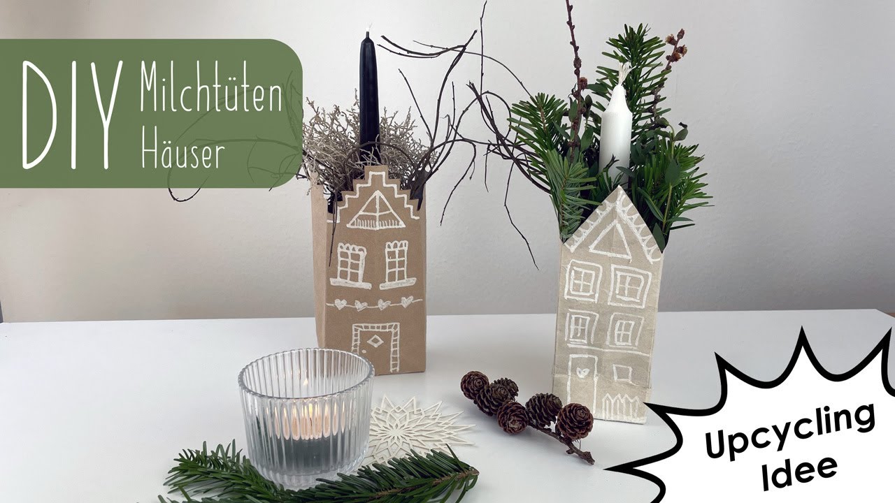 DIY Milchtüten Häuschen | Upcycling | Basteln mit Tetra Pak | Zero Waste