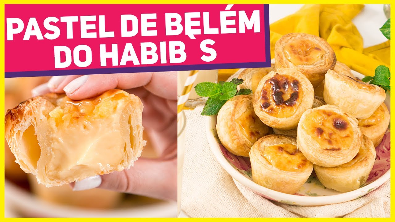 PASTEL DE BELÉM DO HABIBS CASEIRO! Como fazer Pastel de Nata muito fácil Receitas de Minuto