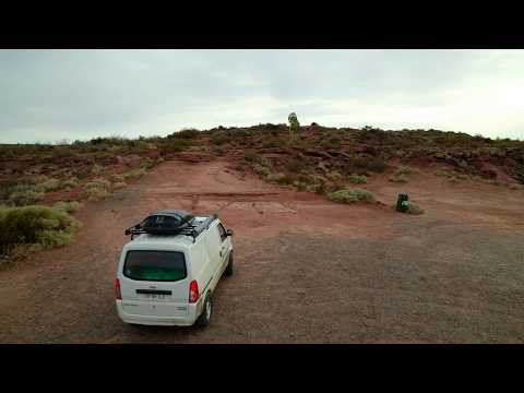 Vista de Drone: Cañadón Escondido | DJI na Ruta 3 e o gigante Giganotosaurus
