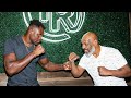 Mike Tyson teaching Francis Ngannou how to beat Fury (Full) & Hitting the punch machine