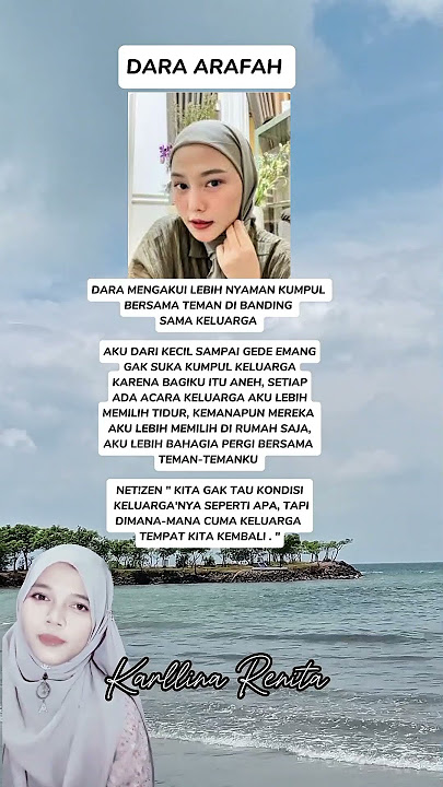 PERNYATAAN DARI DARA ARAFAH 😱