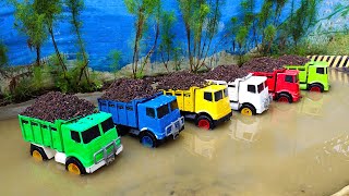 Membersihkan Mobil Truk Pasir Dan Menemukan Excavator, Damkar, Forklift, Slender, Beko Truk Sampah