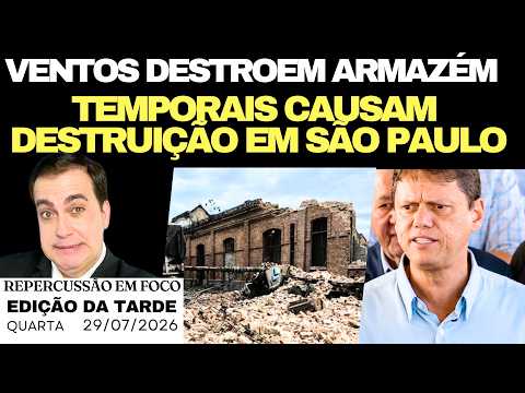 TRISTE: TEMPORAL EM SANTOS, IMAGENS FORTES, Trump pode puniR Moraes Trump,