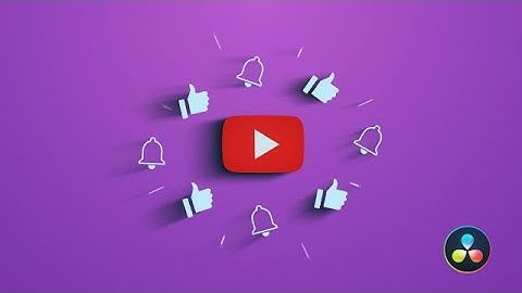Youtube Minimal Logo DaVinci Resolve Templates
