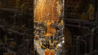 Tiny Workers Harvest Giant Honey Factory! 🤯 Miniature World in 4K