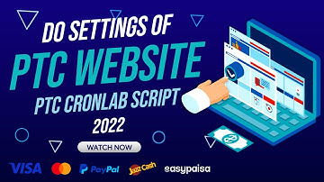Do Settings Of PTC Website 2022 | PTC Cronlab Script | PTC Cronlab Script 5.1 | Hunzii Tech