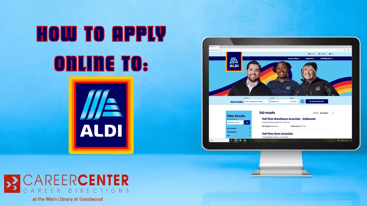 Job Ledi Computer How to Apply for a Job at Aldi - YouTube