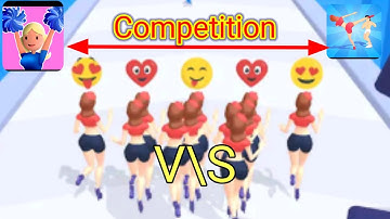 Girls Attack and Cheerleader Run 3D competition Gameplay All Levels walkthrough (Android, iOS) #3
