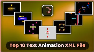 Top 10 Text Animation Preset||Emoji Text Effect Alightmotion Editing||Text Effect Xml🐼Khushboo Tech