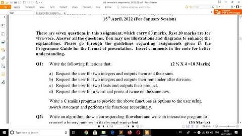 C Program using switch case | Write the following functions that | MCS-011 assignment 2021 22 q1