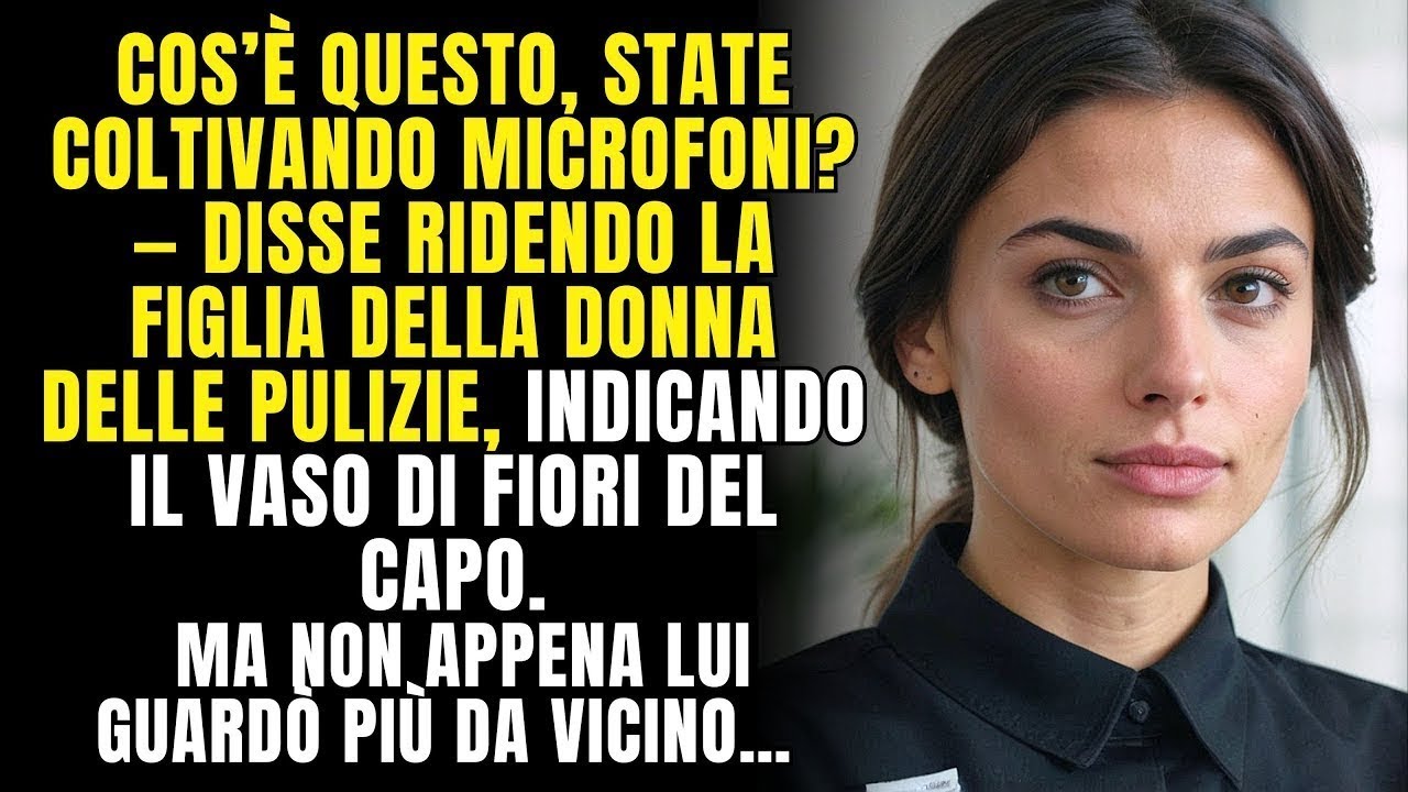 🔴State coltivando microfoni disse la figlia della donna delle pulizie, indicando i fiori del ca