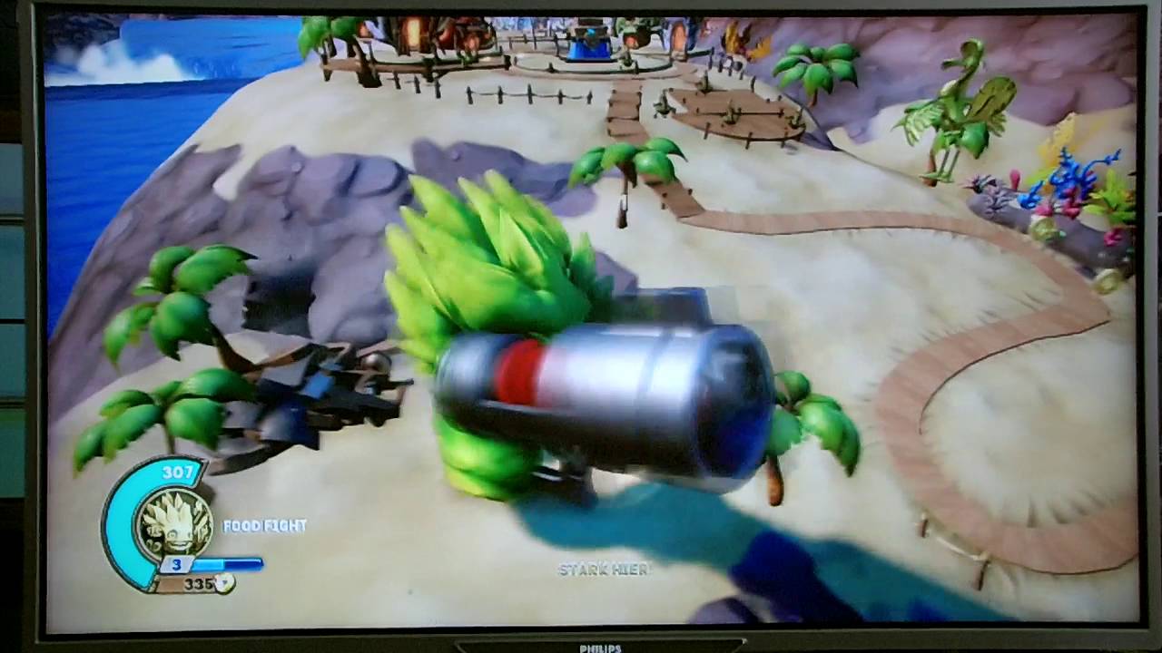 Skylanders Supercharger Food Fight Gameplay and Rampage