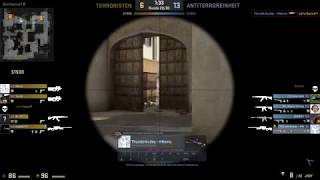 CS:GO - 2 AWP blind kills Dust2 Double Doors