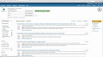 Creating a search alert in EBSCOhost