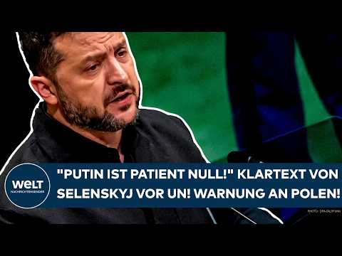 UKRAINE WAR: "Putin is Patient Zero!" Zelenskyy speaks plainly at the UN! Warning to Poland!