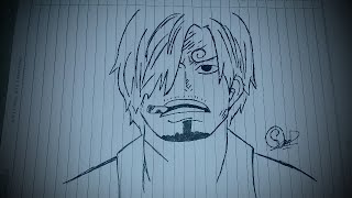 Menggambar Sanji One Piece Keren Simpel Dan Mudah