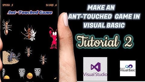 #2  Exit Button and Add animated images | Ant-Touched Game |visual studio | Beginners full tutorial