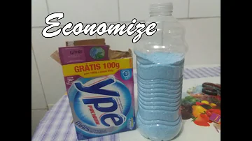 Como economiza sabão em pó?