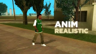Anim Smooth Realistic - GTA San Andreas Mod - This mod is similar to GTA V Anim