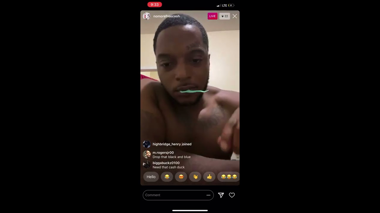 FBG Cash Demolishes Pizza Instagram Live 😂