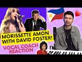 YAZIK reacts to Morissette Amon &amp; David Foster - The Bodyguard Medley