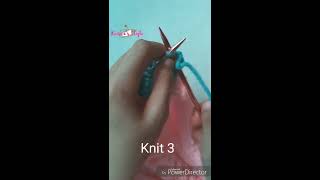 Knit Button Hole Tutorial / Membuat Lubang Kancing dengan Teknik Knitting