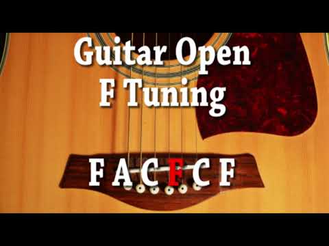 Guitar Open F Tuning F A C F C F