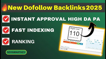 75+ DR Dofollow Backlinks 2025 | Instant Approval Dofollow Backlinks  @Seosmartkey ​