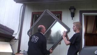 How to replace a window with a thicker one.  Perfect fit!