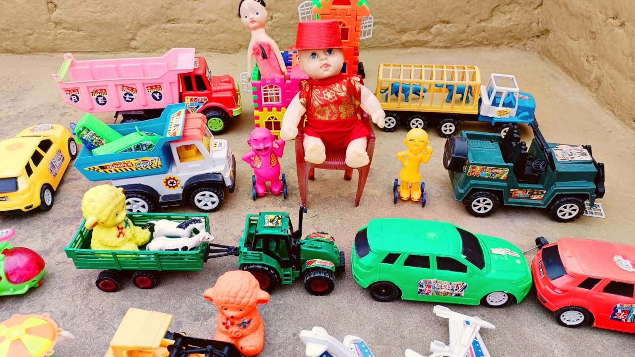 Toy helicopter ka video gadi wala cartoon Die Cast Tractor Model