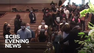 Thousands gather in Houston to pay respects to George Floyd