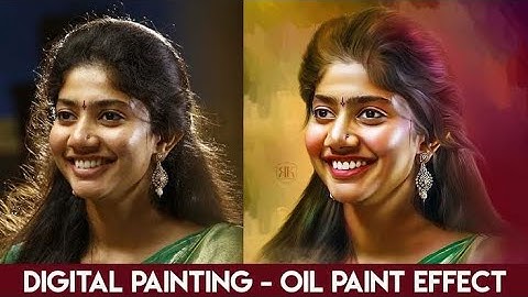digital painting oil paint effect smudge painting photoshop tutorial