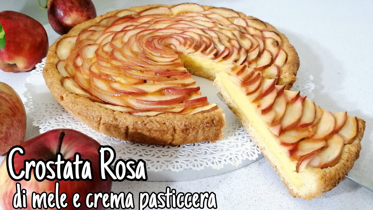 Crostata Rosa di mele  🌹🍎e crema pasticcera!