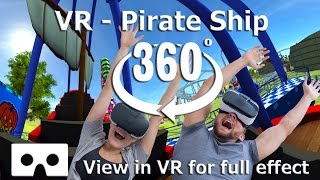 360 Video - Vr Funfair Pirate Ship  - Experience The Excitement Of A Vr Theme Park