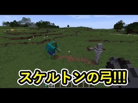 【マイクラMOD】ミュータントスケルトンとミュータントゾンビを戦わせてみた【Mutant Beasts】