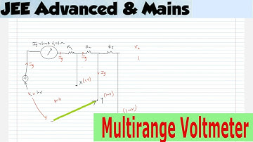 12)  Construction and working of Multi range voltmeter | Curren Electricity| JEE