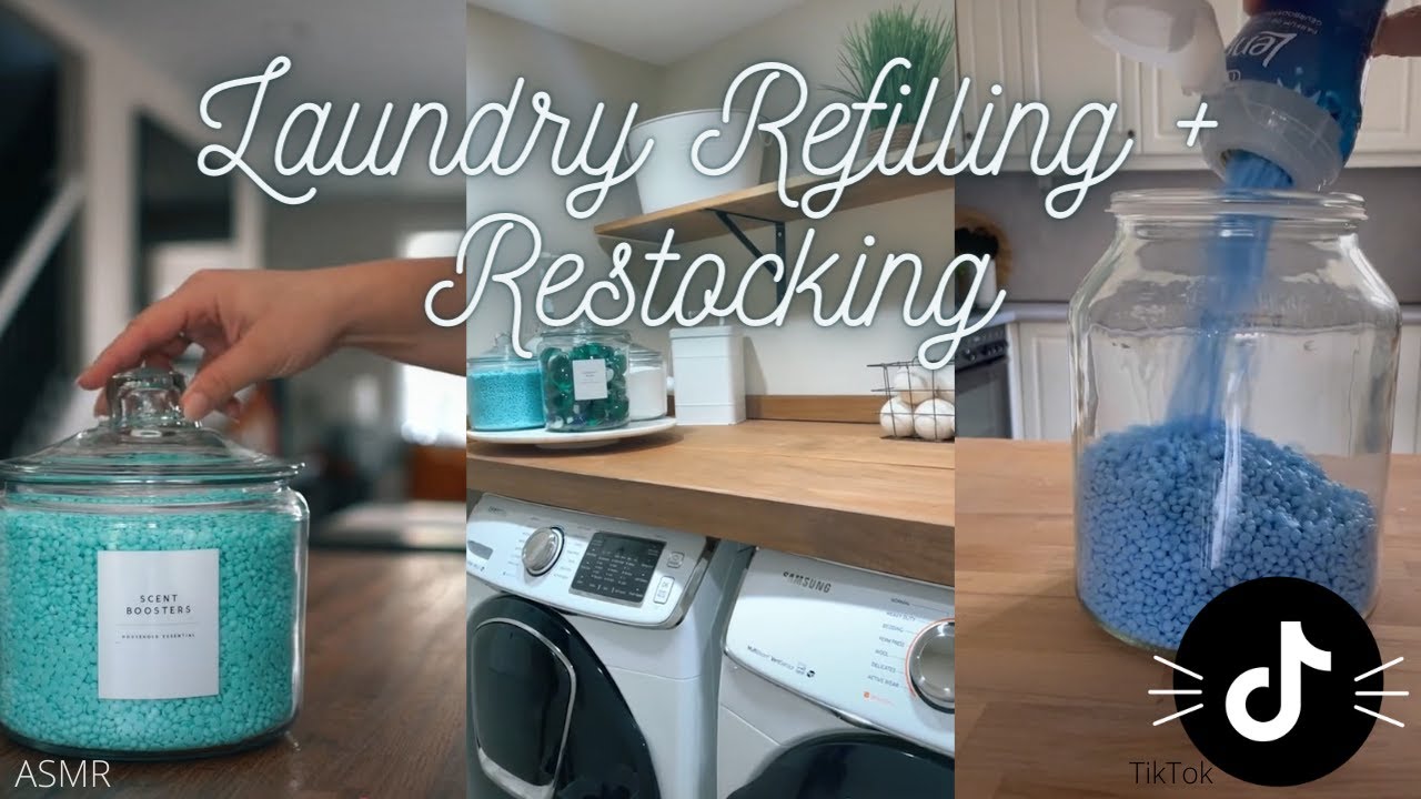 Laundry Refill and Restock ASMR TikTok YouTube