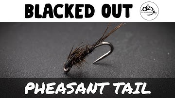 PHEASANT TAIL NYMPH Fly Tying Tutorial - Blacked Out!